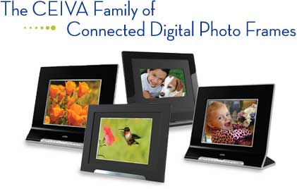 The CEIVA Family of Connected Digital Photo Frames